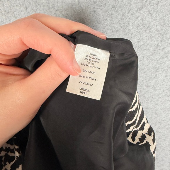 Talbots Womens Skirt Size 4 Animal Print Pencil A Line Knee Length Career - Picture 5 of 7